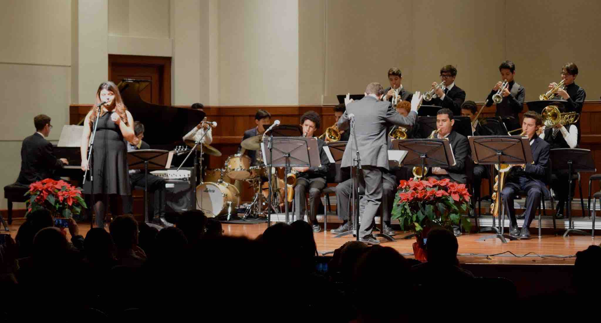 Directing USC's Community Engagement Program's Los Angeles Youth Jazz Ensemble (LAYJE) in 2016